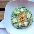 Receta: Risotto de espinacas con queso y nueces