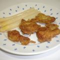 Solomillo de cerdo rebozado y espárragos