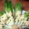 Lechuga con crema de manzana