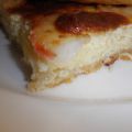 QUICHE DE PUERROS Y GAMBAS