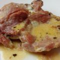 Filetes de contramuslo de pavo a la nata