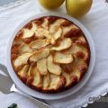 Bizcocho de queso y manzana