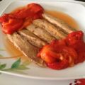 Ensalada de melva con pimientos asados