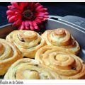 Caracolas de crema a la naranja y cardamomo