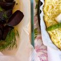 Remolachas asadas, y una tarta de espárragos y[...]