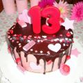 Drip cake corazones