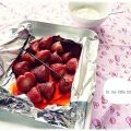 Fresas asadas con vainilla