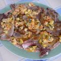 Chuletas de Cerdo con salsa de Calabacin,[...]