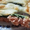 Salmón en hojaldre con espinacas