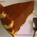 Bavarois de chocolate a la esencia de mandarina