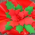 FLOR DE NAVIDAD. Con fondant.