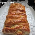 HOJALDRE CRUZADO RELLENO DE JAMÓN COCIDO Y QUESO