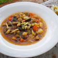 Sopa de verduras o menestra primaveral
