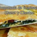 Empanada de espinacas queso y chorizo
