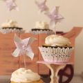 Cupcakes de fresa con nata