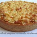 Tarta de manzana con crumble de almendras