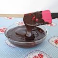 Ganache de chocolate.