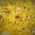 Risotto rápido con restos de arroz blanco