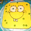 Tarta 3 chocolates Bob Esponja