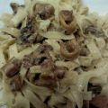 TAGLIATELLE CON CHIPIRONES Y BEICON
