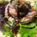 Ensalada de Ahumados con Setas y Gulas
