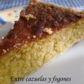 Tarta de almendra con base de hojaldre