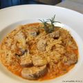 ARROZ MELOSO DE SOLOMILLO Y CHAMPIÑONES