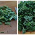 Kale con cebolla y piñones