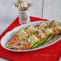 Carpaccio de calabacín y tomate