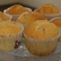 Muffin rellenos de arándanos