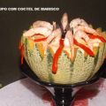 Melon Cantalupo con Coctel de Marisco