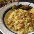 Migas con gambas