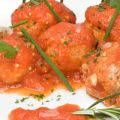 Albóndigas de soja con tomate casero