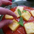 Polenta gratinada.