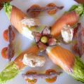 Ensalada con salmón y conservas Serrats