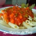 MACARRONES CON VERDURAS Y ATÚN
