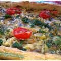 Quiche de puerros y champiñones