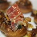 Champiñones rellenos con jamón