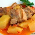 Guisado de Costillas con Patatas Fácil y Rápido
