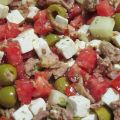 Ensalada Coban con atún