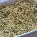 Espagueti con salsa de aceitunas, anchoas y[...]