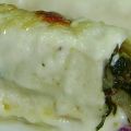 CANELONES DE ESPINACAS  Y MORCILLA