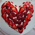 TARTA DE FRESA DE SAN VALENTIN