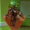 HELADO DE CHOCOLATE Y PASAS AL BRANDY