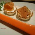 Tartaletas de salmón y queso