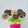 Piruletas de chocolate - Chocolate lollipops