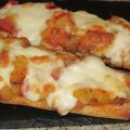 Tosta de berenjenas y mozzarella