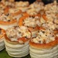 vol-au-vent de setas y jamón ibérico, con trufa