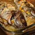 Dorada al horno con limón.