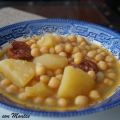 Garbanzos con chorizo en olla exprés